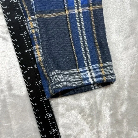 Free People Carnaby Plaid Pants in Blue Combo Size 4 - Picture 10 of 10